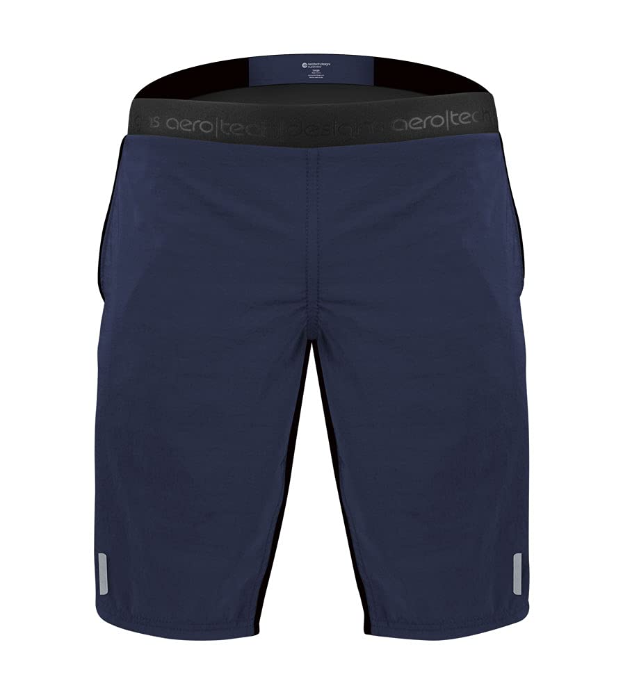 Aero Tech Men's USA MTB Padded Mountain Bike Shorts - Breathable Cycling Shorts for Men - Made in USA - Perfect for Mountain Biking, Road Cycling & Outdoor Adventures