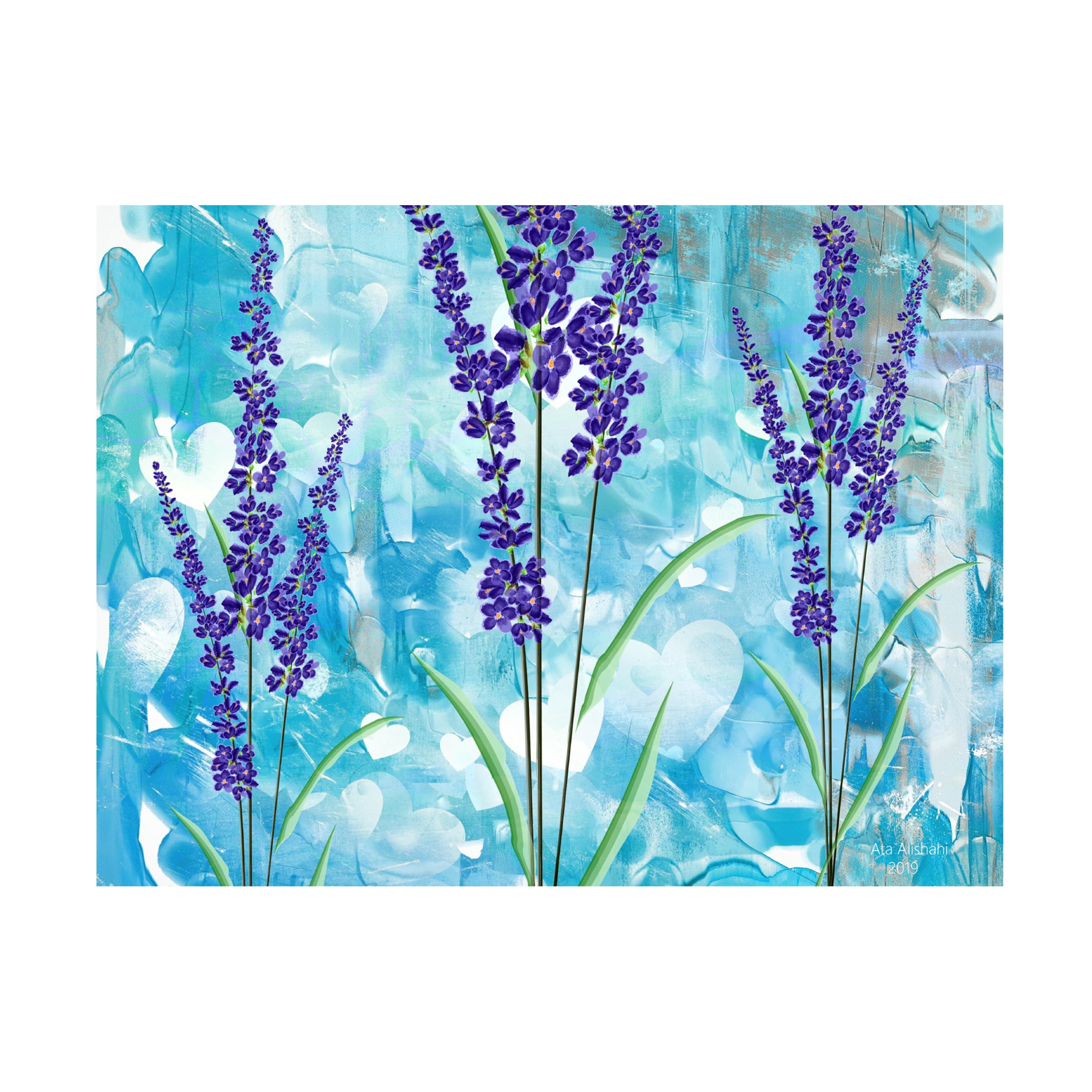 Trademark Fine Art 'Flowers P69' Canvas Wall Art by Ata Alishahi - Floral Home Decor for Living Room, Bedroom & Office