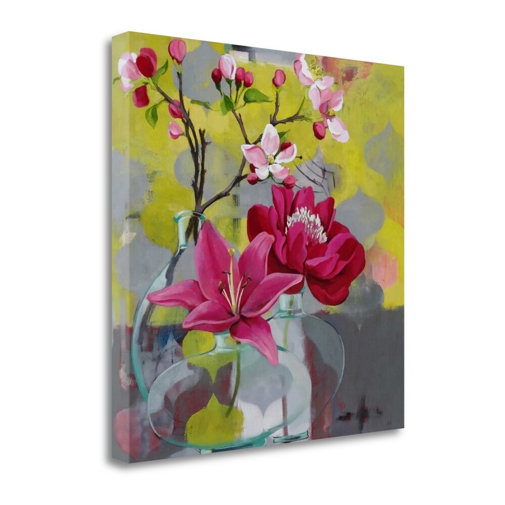 Apple Blossom Trio by Jennifer Rasmusson - Premium Giclee Print on Gallery Wrap Canvas - Floral Wall Art for Living Room, Bedroom & Office Decor
