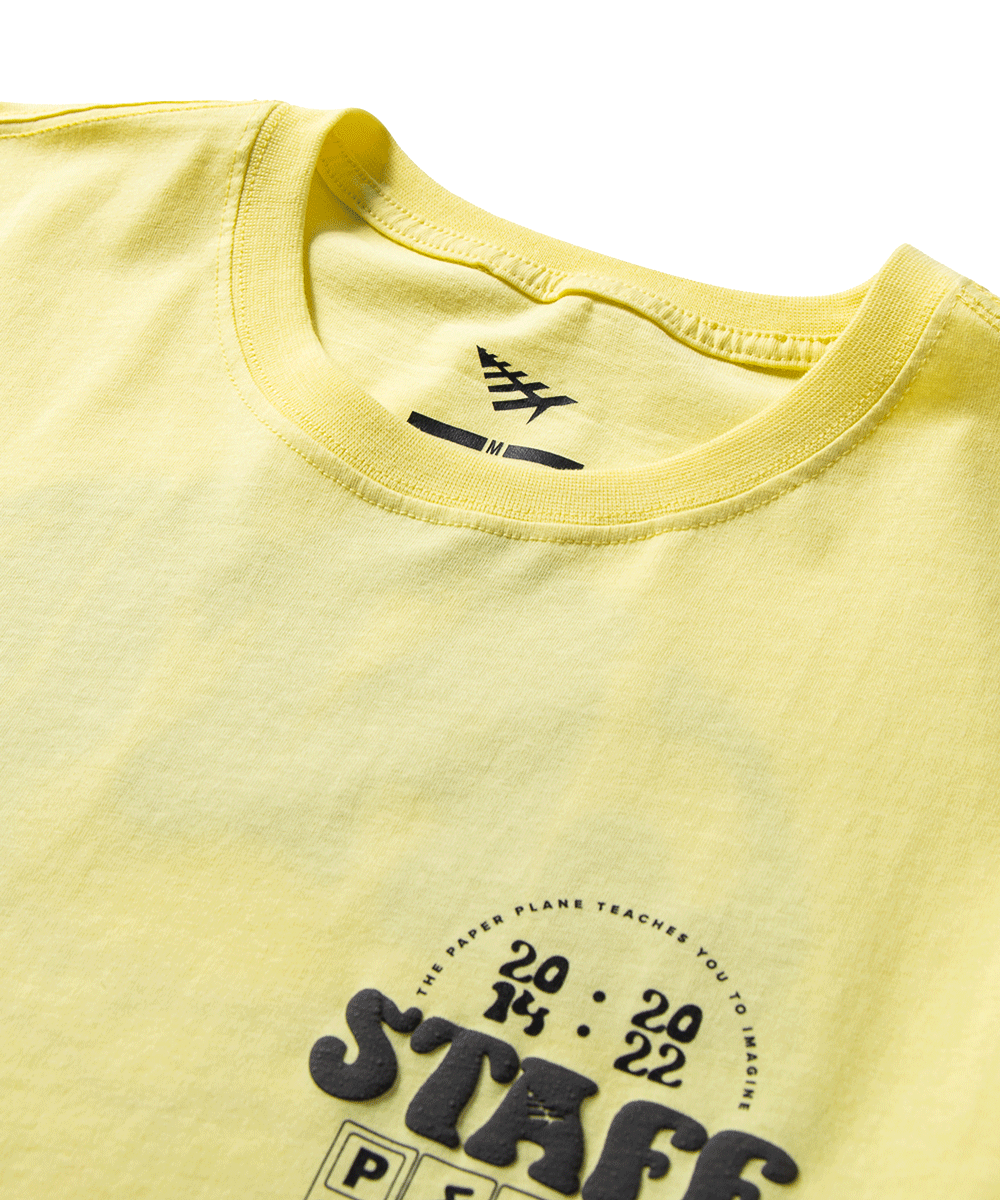 Camp Staff T-Shirt - Comfortable Canary Yellow Cotton Tee for Summer Camp, Outdoor Activities & Team Events