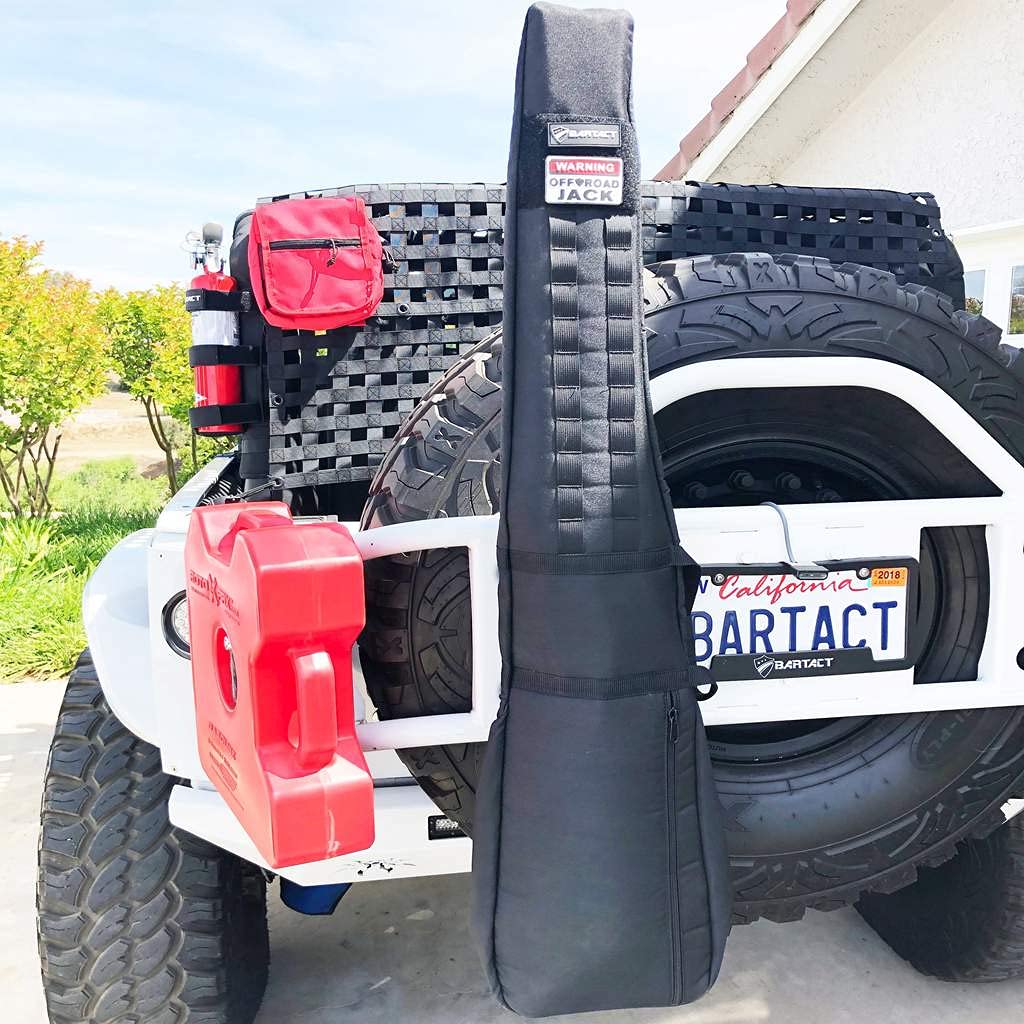 48 Inch Heavy Duty Off-Road Jack Cover & Tactical Rifle Case - Waterproof Black Fabric Storage Bag for Jeep, Truck, ATV Accessories & Firearm Protection | Perfect for Outdoor Adventures, Hunting, Camping & Vehicle Organization