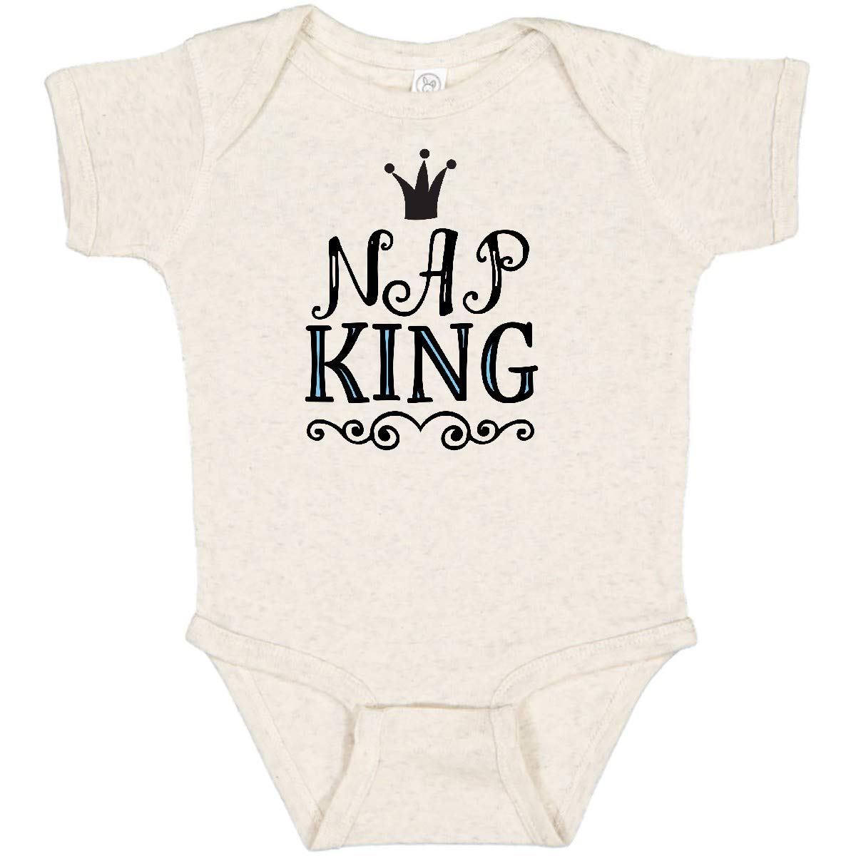Inktastic Nap King Baby Boy Bodysuit - Cute & Comfortable Cotton Onesie for Newborns & Infants - Perfect for Playtime, Naptime & Everyday Wear