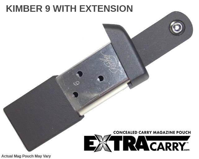 Kimber Micro 9mm 7 Round Extended Magazine Pouch - Concealed Carry & Range Accessories for Handguns | Perfect for Tactical Training, Self Defense & Shooting Range Use