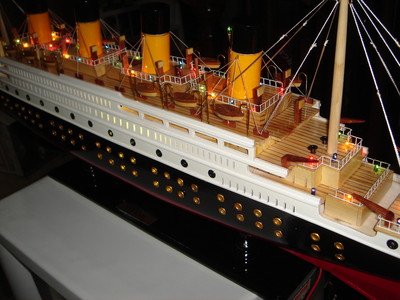 Titanic Wooden Model Cruise Ship 32