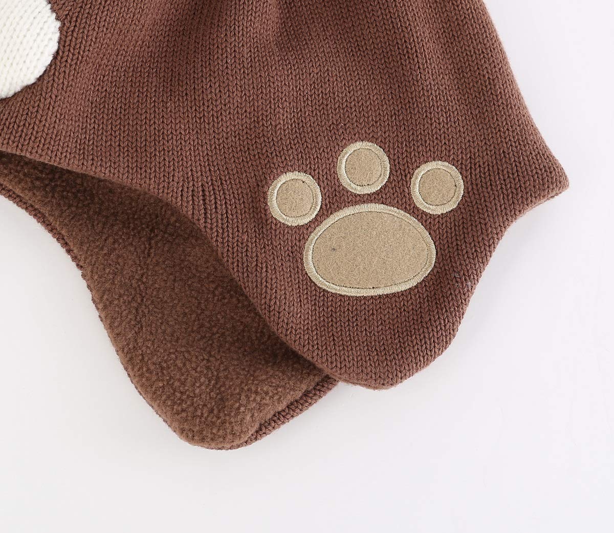 LLmoway Baby Winter Hat with Fleece Lining & Ear Flaps - Warm Knit Beanie for Infants & Toddlers - Perfect for Cold Weather, Snow Play & Outdoor Activities