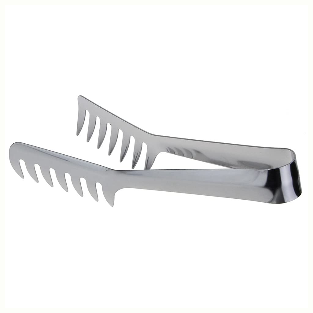 EYHLKM Stainless Steel Food Comb Clip - Spaghetti Tongs, Noodles Holder, Pointed Food Gripper for Western Restaurants & Home Kitchen Use | Perfect for Serving Pasta, Salads & BBQ