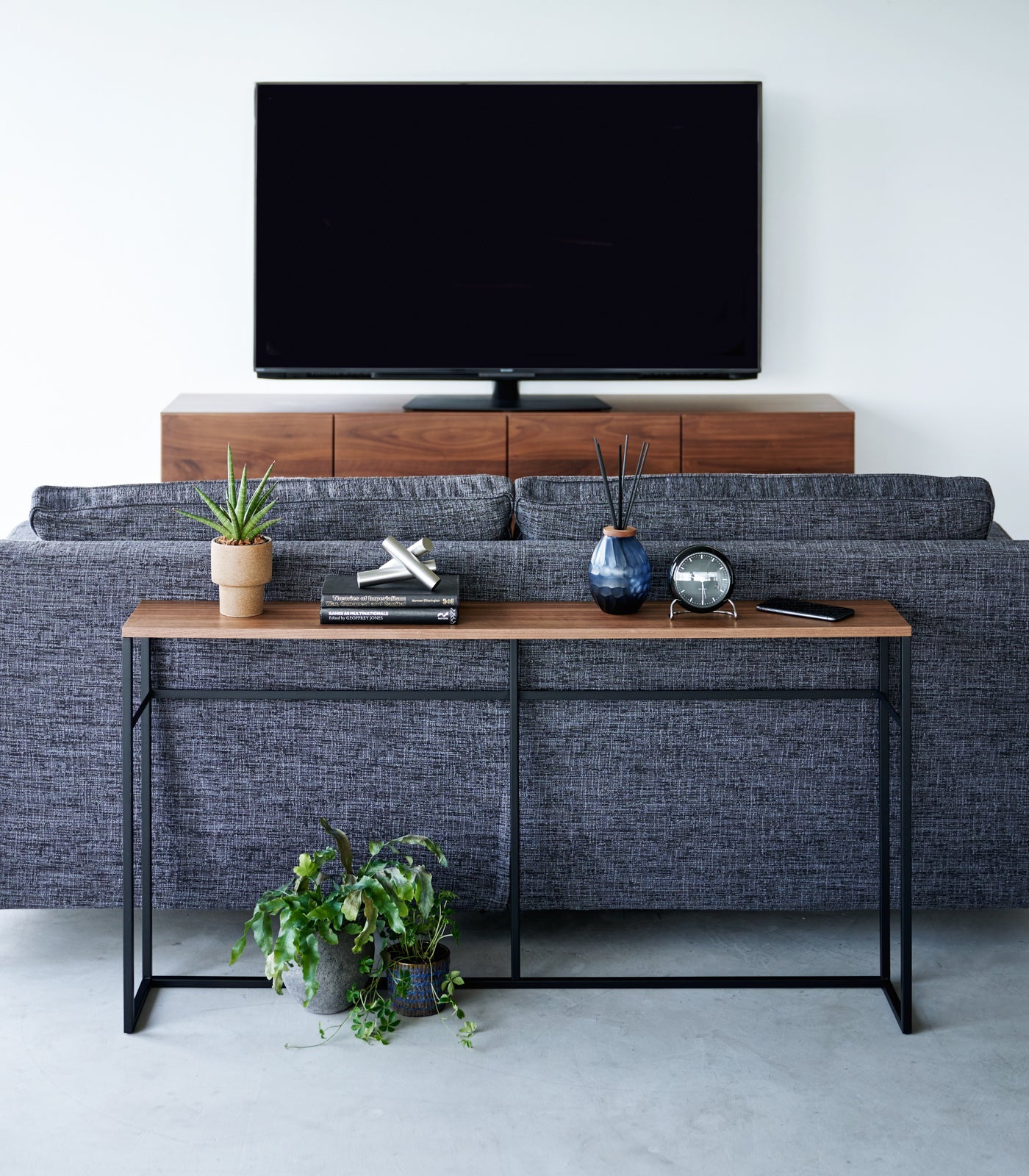 Modern Long Console Table - 2 Stylish Designs with Sturdy Steel Frame | Perfect for Entryway, Living Room & Hallway Decor