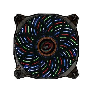 LEPA 120x120x25mm 4-Color LED PC Case Fan with PWM Control - RGB Cooling Fan for Gaming PC, Desktop Computer & Workstation - Perfect for PC Builds, Case Modding & Enhanced Airflow