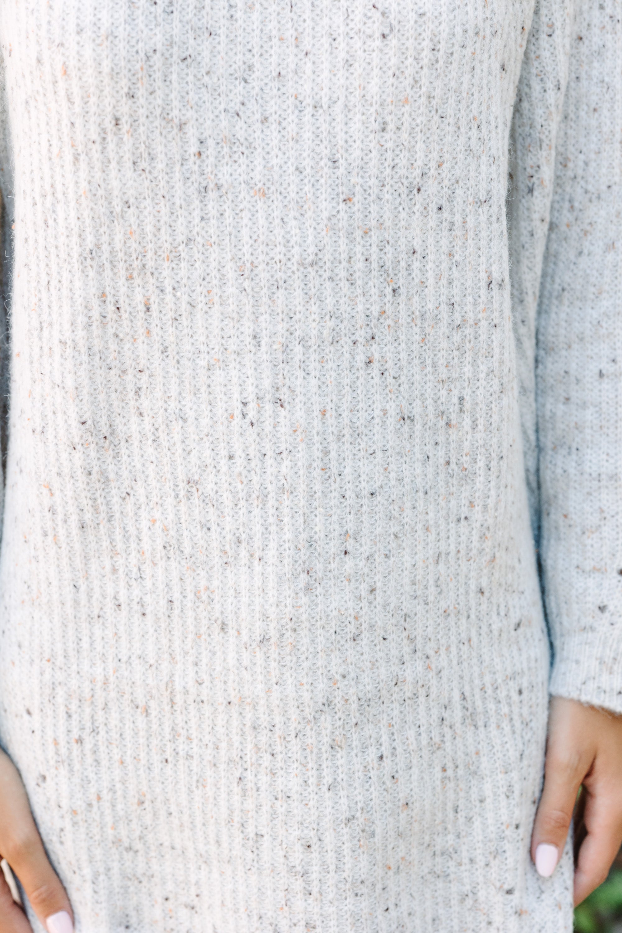 Ivory White Turtleneck Sweater Dress for Women - Soft Winter Knit Dress with Long Sleeves - Perfect for Office, Date Night and Holiday Parties
