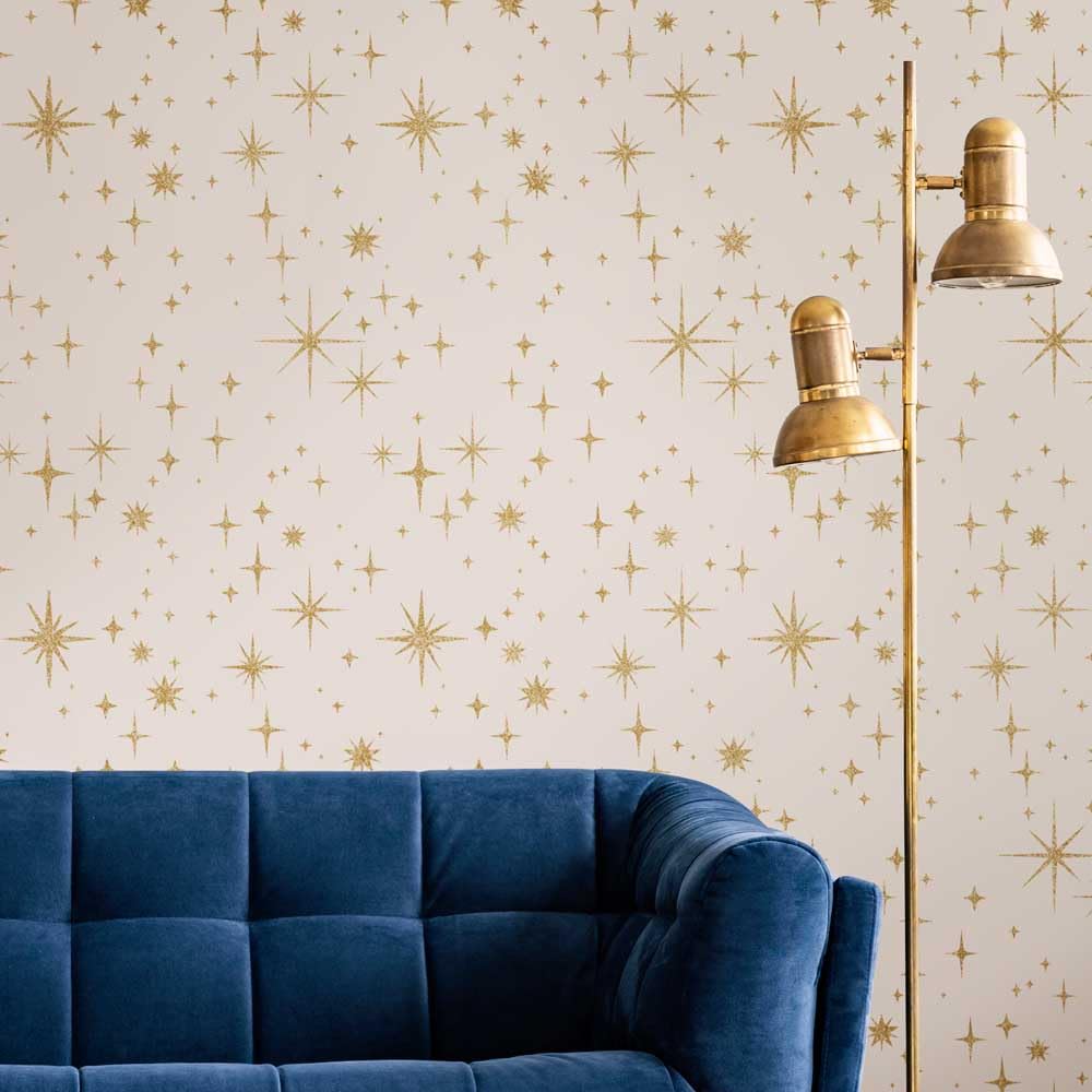 Night Stars Wall Stencils for Painting - Large DIY Cosmic Pattern Stencil Kit for Bedroom & Nursery Decor - Reusable Wall Art Templates for Home Painting Projects (Perfect for Kids Rooms, Ceiling Decor & Creative Wall Designs)