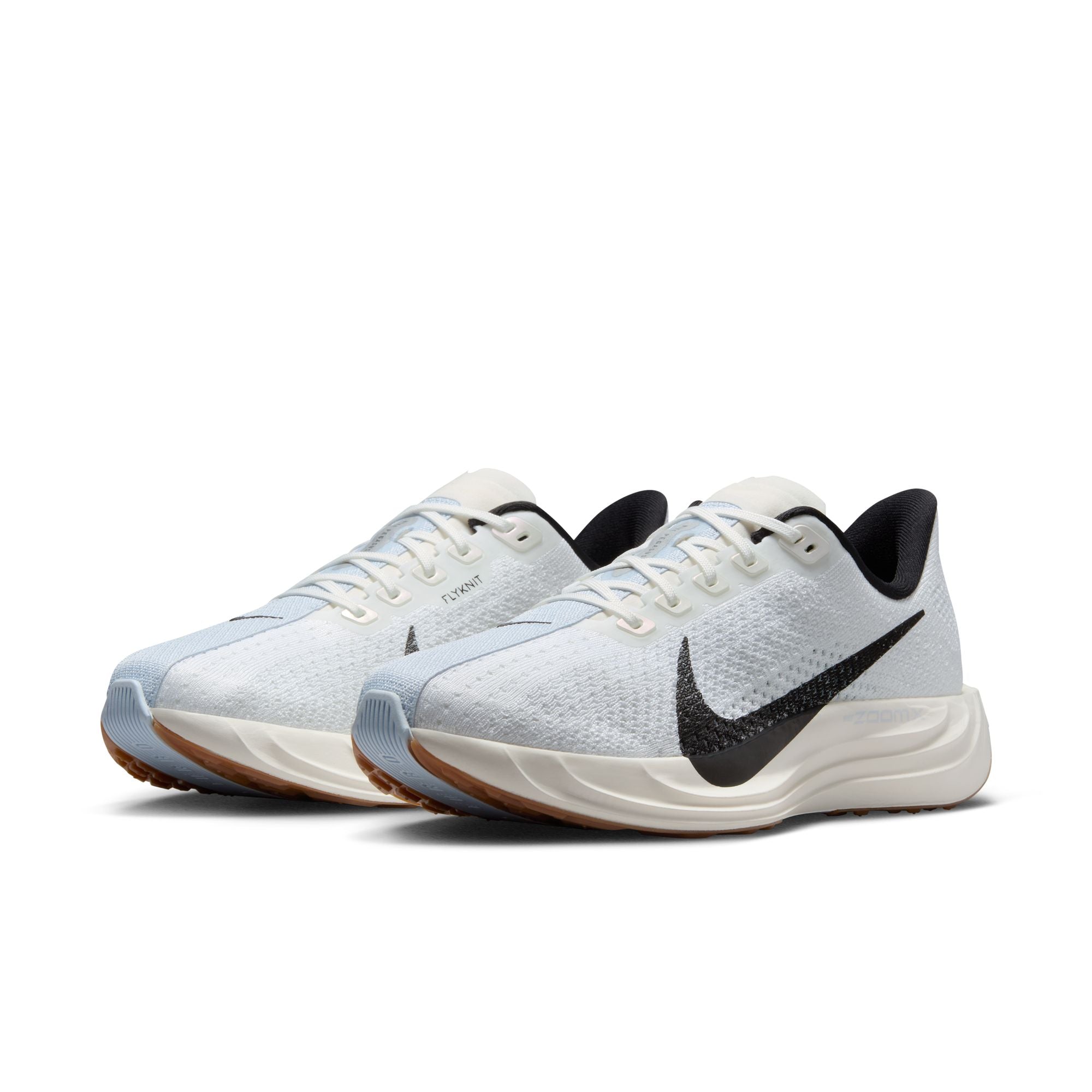 Nike Air Zoom Pegasus Plus Men's Running Shoes (D Width) - White/Sail/Blue Tint/Black | Cushioned Support for Road Running, Training & Daily Wear