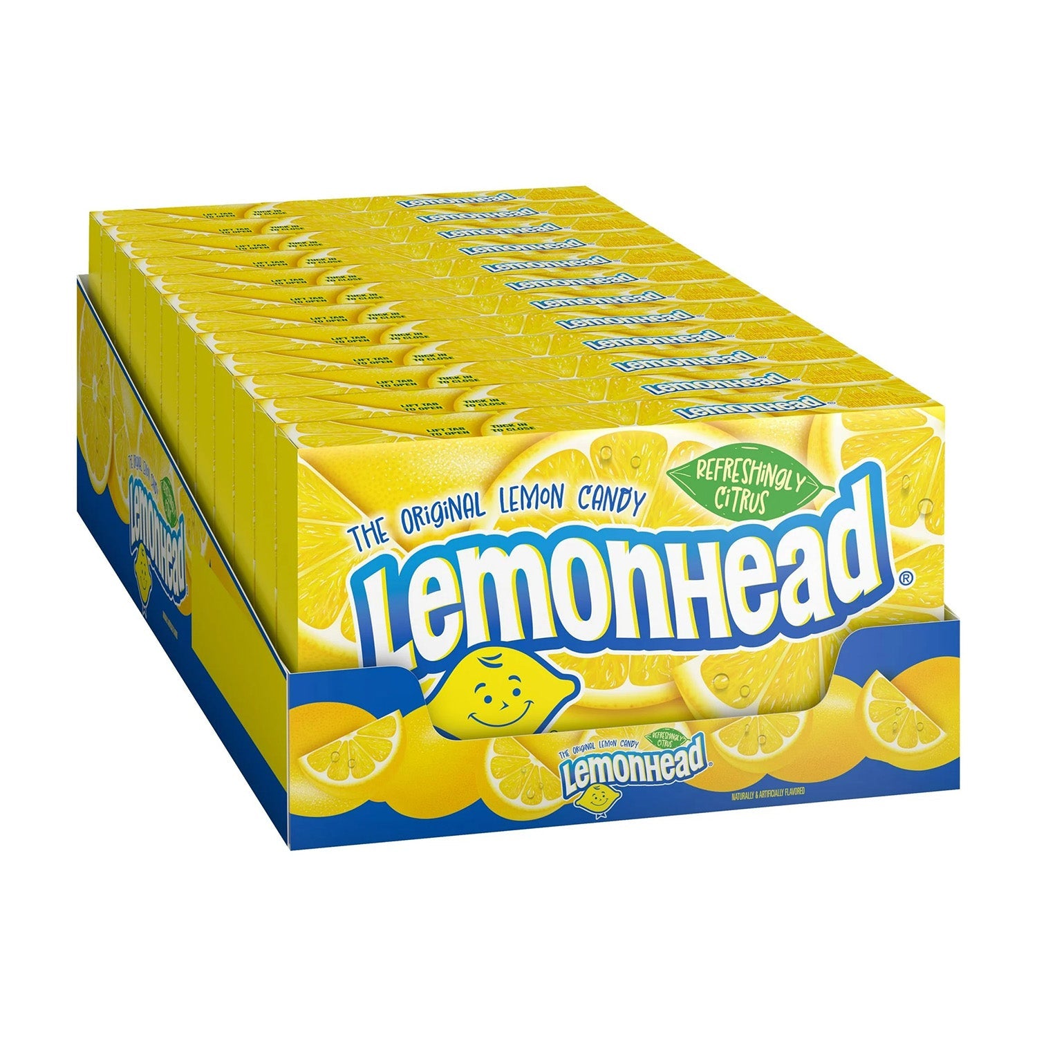 Ferrara Lemonheads Candy Box - 5oz (12 Count) | Bulk Sour Lemon Candy for Parties, Gifts & Movie Nights