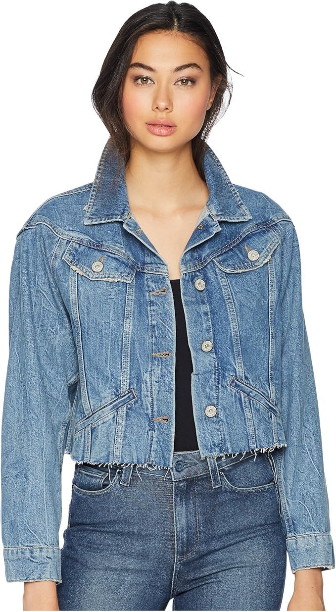 PAIGE Women's Tori Jacket - Stylish Denim Jacket for Women | Casual & Chic Outerwear for Everyday Wear | Perfect for Spring, Fall & Layering Outfits