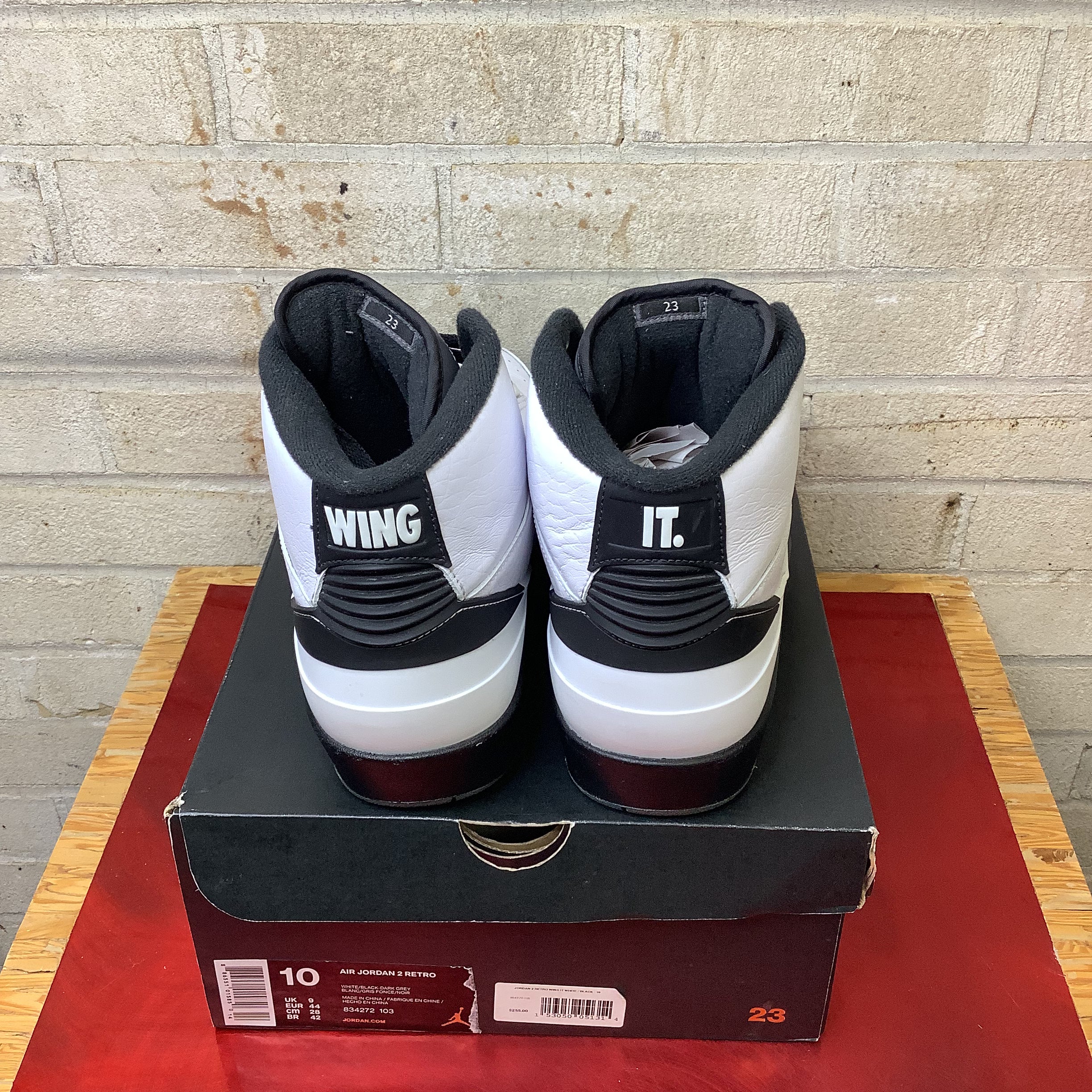 AIR JORDAN 2 WING IT Sneakers Men's Size 10 White/Red 834272-103 - Basketball Shoes for Court & Casual Wear