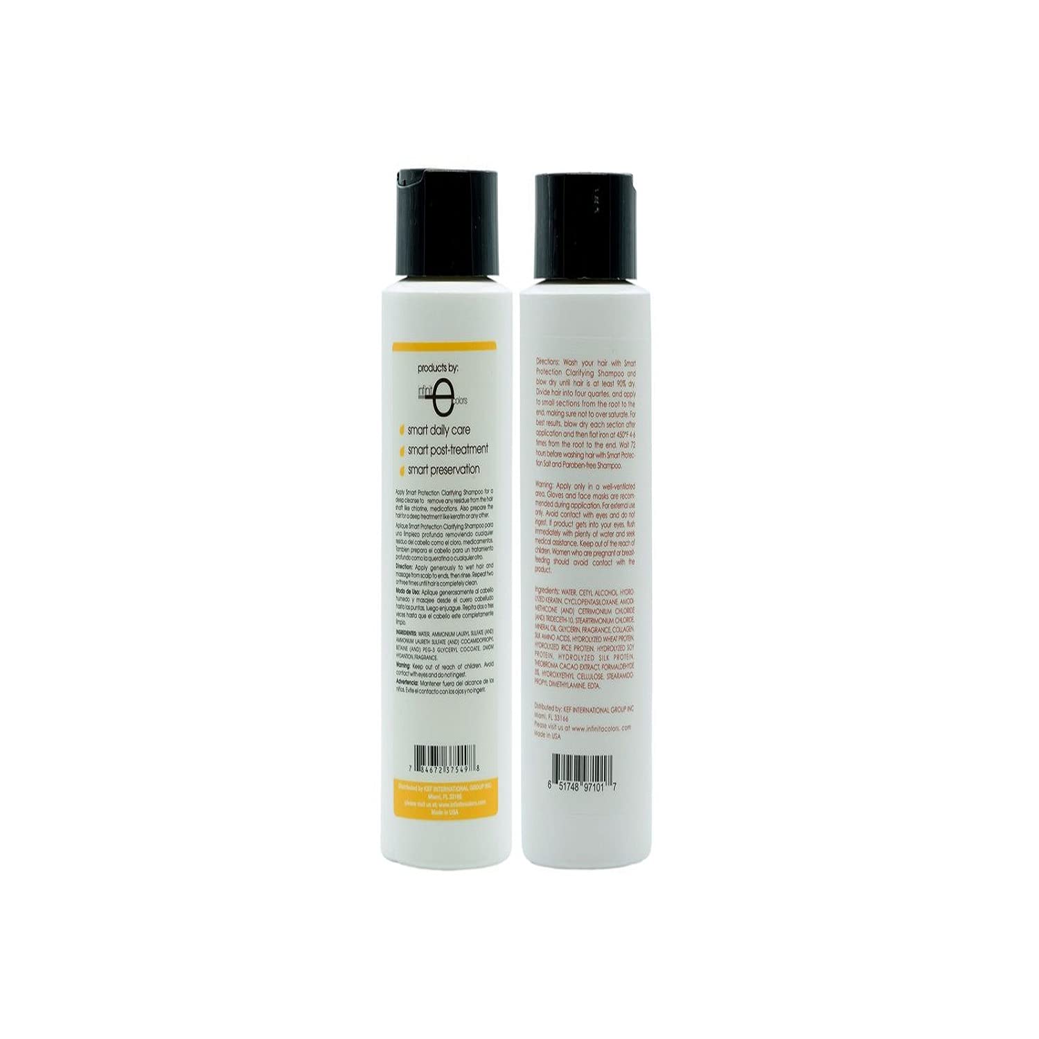 Smart Protection Mango-Lemon Ultra Strong Keratin Hair Treatment with Clarifying Shampoo - 16oz Bottle for Frizz Control & Hair Repair - Perfect for Salon-Quality Smoothing at Home