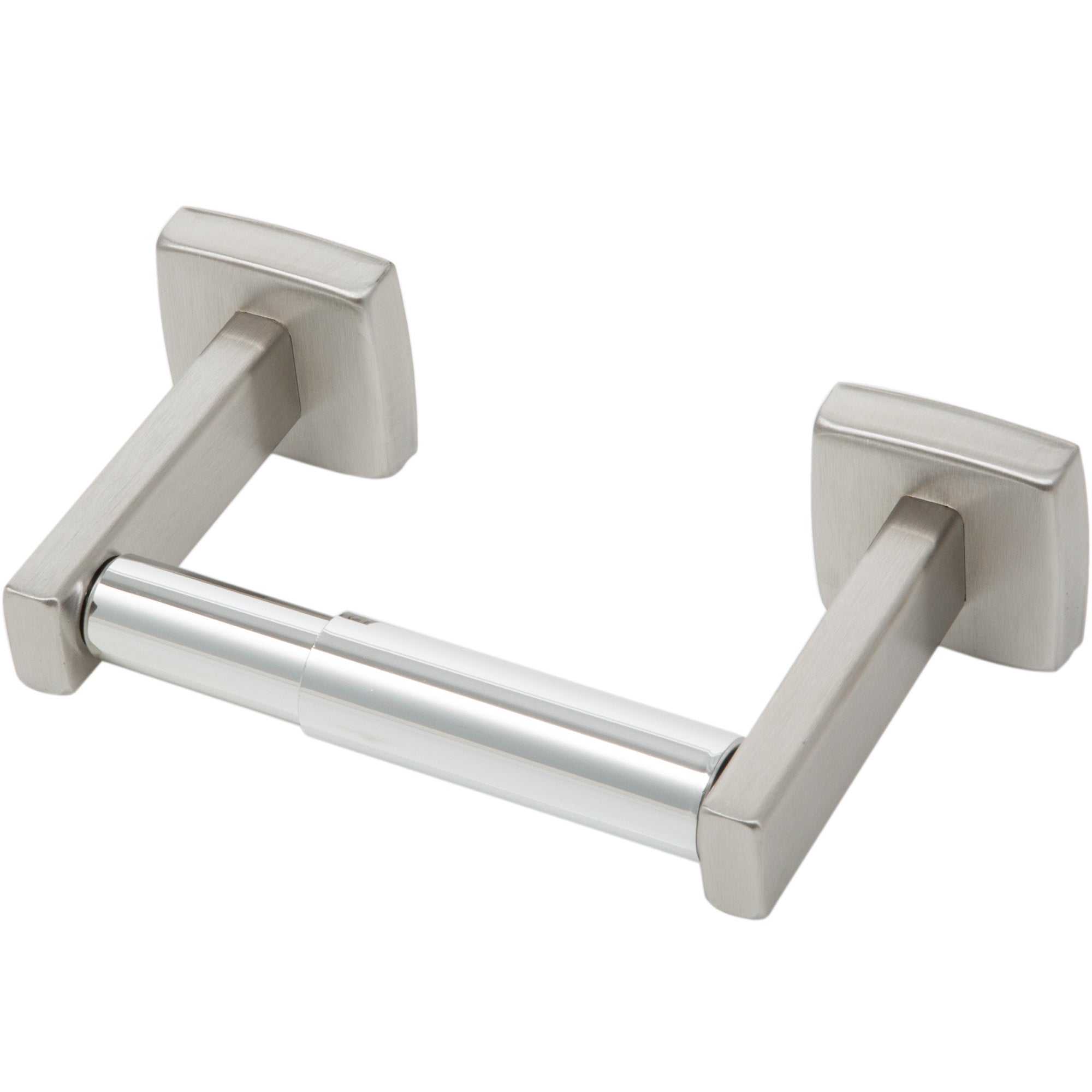 Bobrick B685 Single Roll Toilet Paper Dispenser - Surface Mounted White Bathroom Tissue Holder for Commercial & Home Use - Ideal for Offices, Restaurants, and Public Restrooms