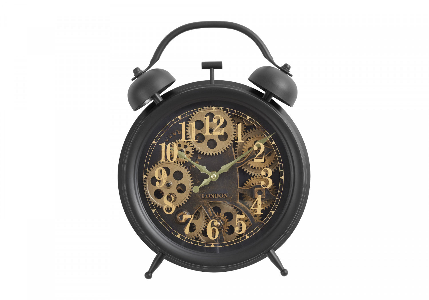 Aria Wooden Alarm Clock - Brown - Perfect for Bedroom, Office, and Home Decor