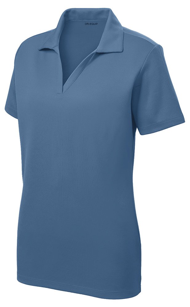 DRIEQUIP Women's Moisture Wicking Short Sleeve Polo Shirt - Breathable Quick Dry Golf Tennis Workout Top (XS-4XL) | Perfect for Sports, Outdoor Activities & Casual Wear