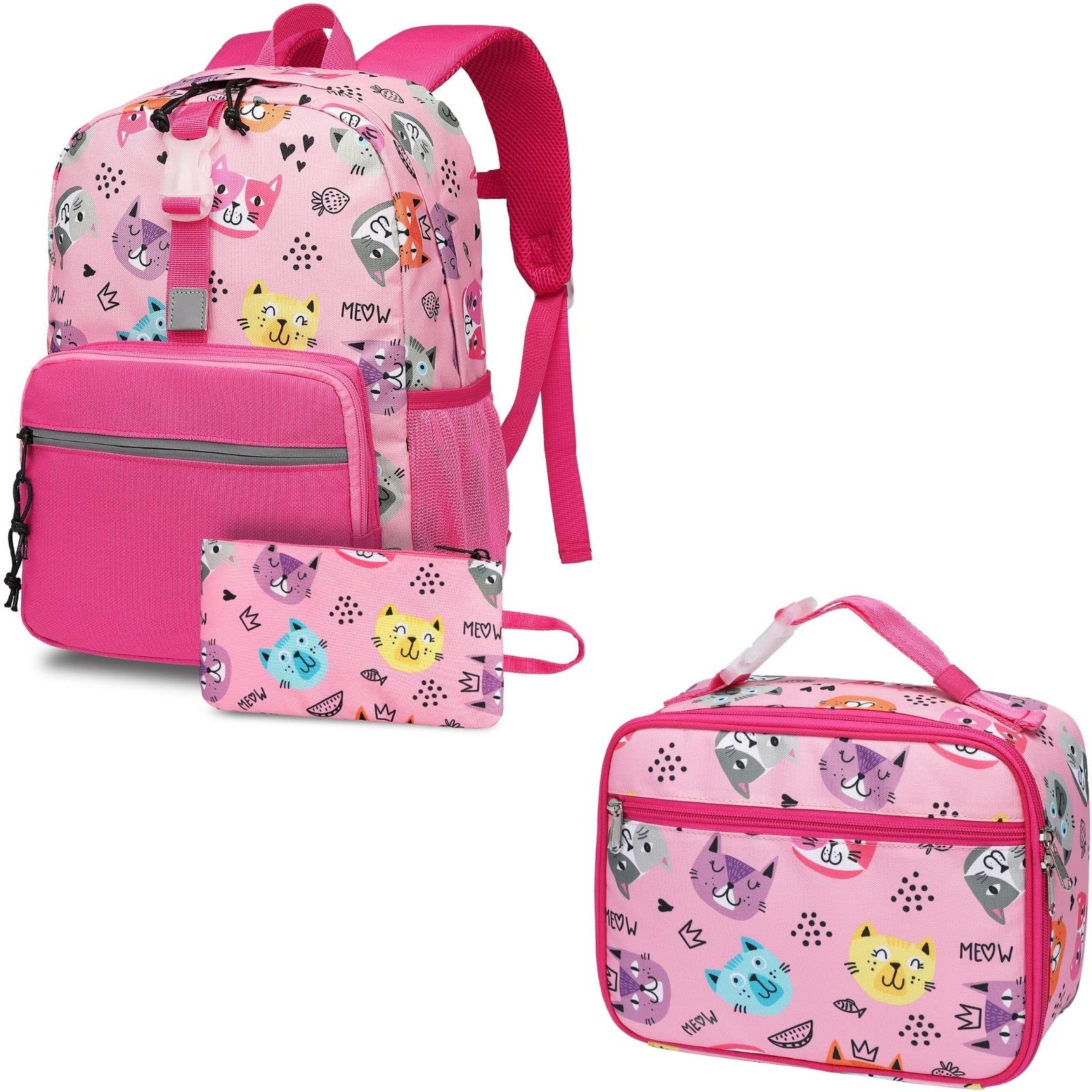 **Bagseri Kids Insulated Lunch Box & Preschool Backpack Set - Durable School Backpack for Boys & Girls, Lightweight & Spacious for Kindergarten, Daycare, and Outdoor Adventures**