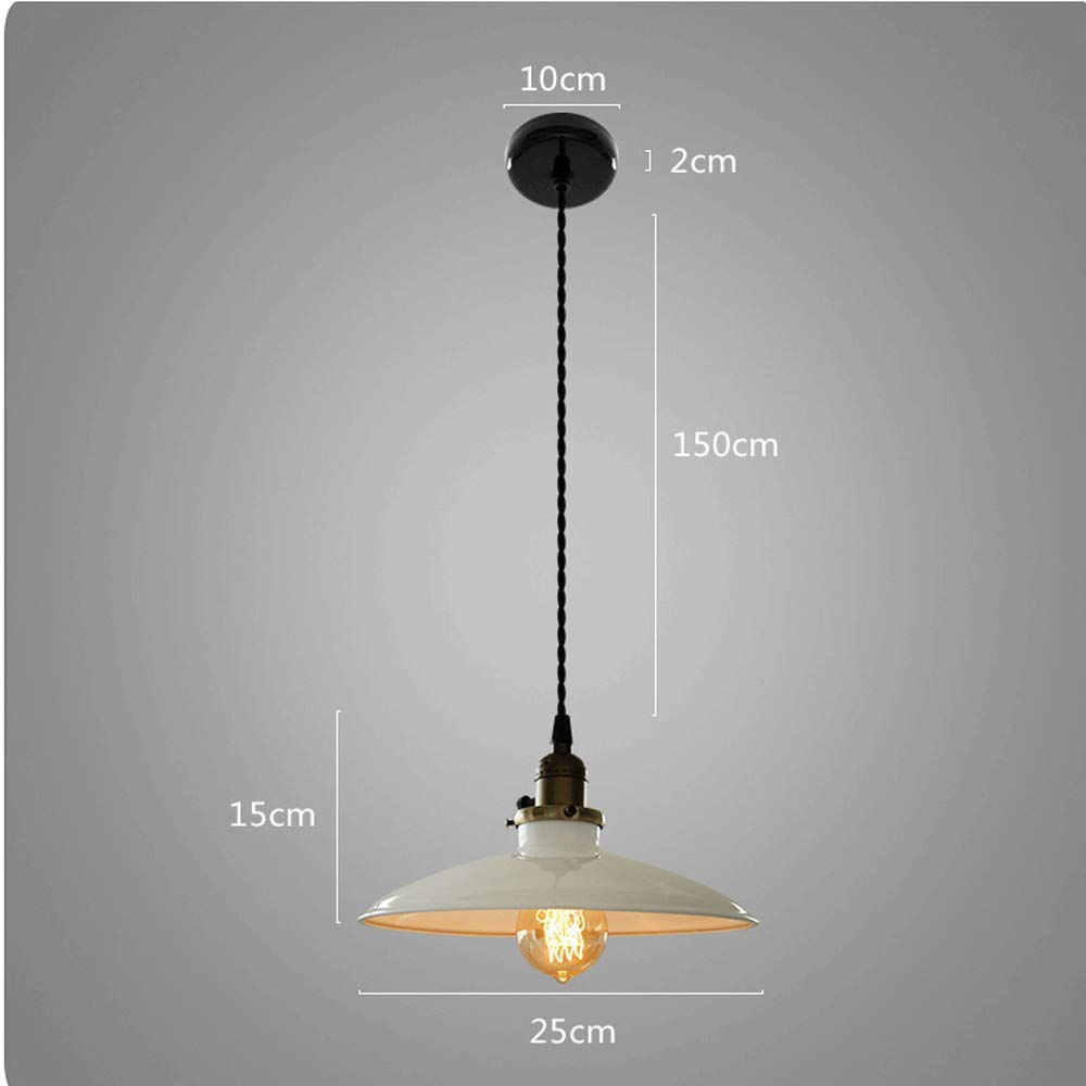 Nordic Modern Industrial Metal Plate Chandelier - Round Wrought Iron Pendant Light with E27 Lamp Holder for Restaurant, Cafe, Bar Lighting - Perfect for Dining Room, Lounge & Commercial Spaces