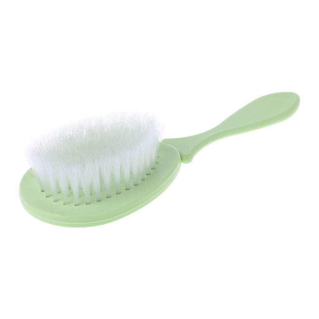 Soft Baby Hairbrush & Comb Set for Newborns - Gentle Scalp Massager & Infant Hair Care Tool - Portable & Safe for Delicate Baby Hair - Perfect for Newborn Grooming, Cradle Cap Care & Relaxing Head Massage