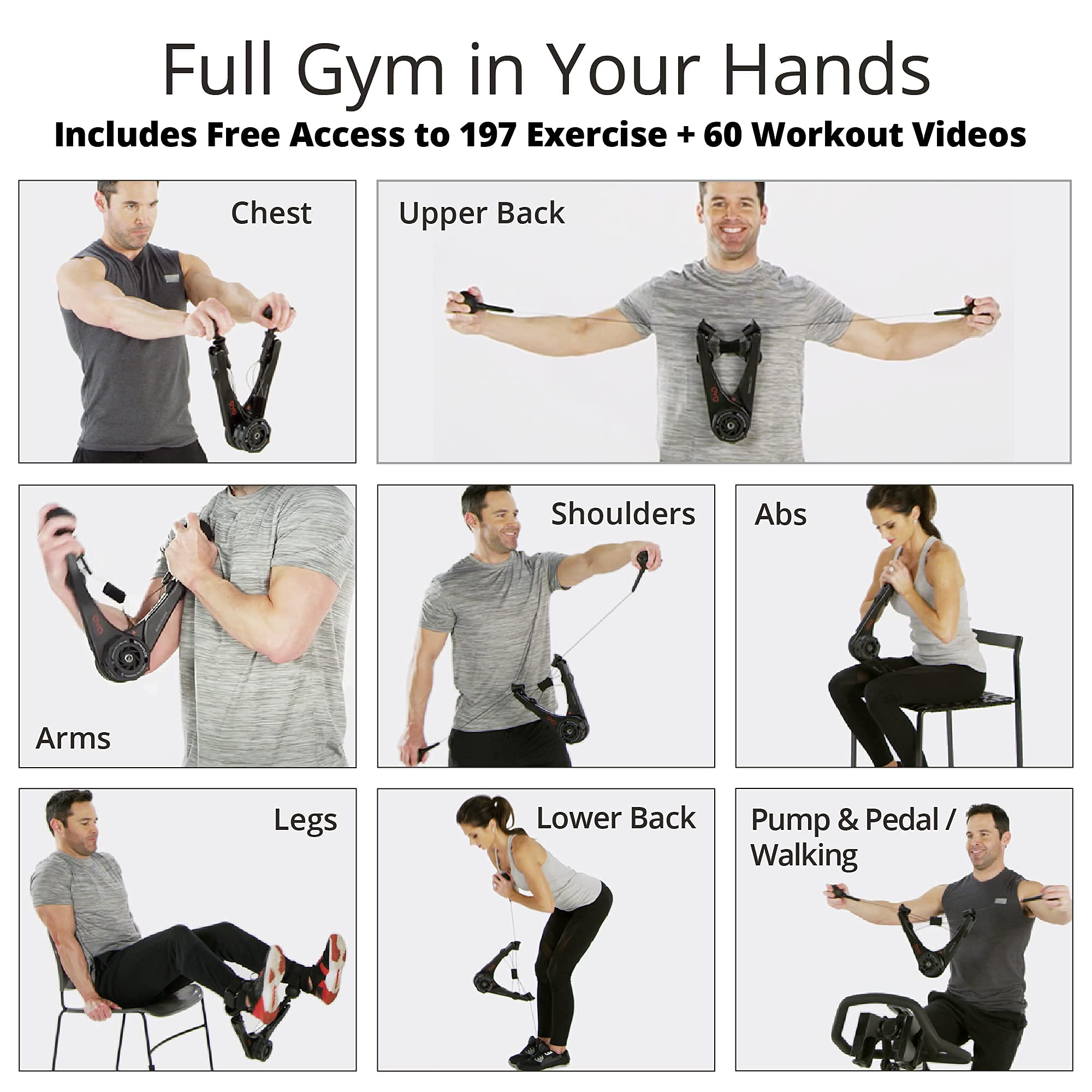 OYO Personal Gym - Full Body Portable Gym with NASA SpiraFlex Resistance Technology - Perfect for Home, Office & Travel Workouts - Compact Fitness Equipment for Strength Training Anywhere