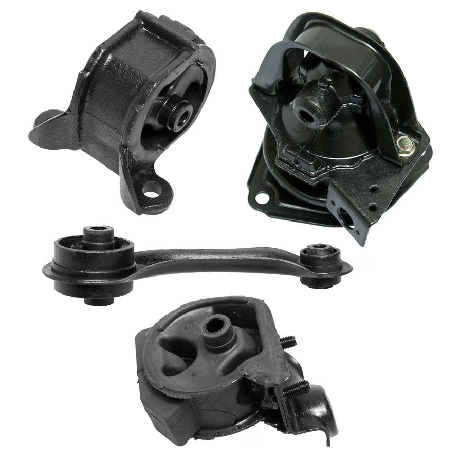 Honda Accord 1990-1993 Engine Motor Transmission Mount Kit - 4 Piece Set for Automatic Transmission | Durable Replacement for Smooth Ride & Vibration Reduction