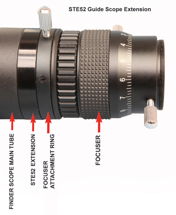 50mm F50 Guide Scope for Astrophotography - High Precision Telescope Accessory for Stargazing & Night Sky Observation (F050G)