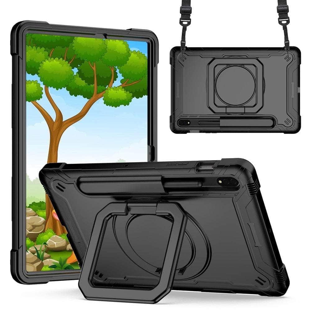 Shockproof Ring Stand Case for Samsung Galaxy Tab S8 11 X700 - Perfect for Work, Travel & Entertainment