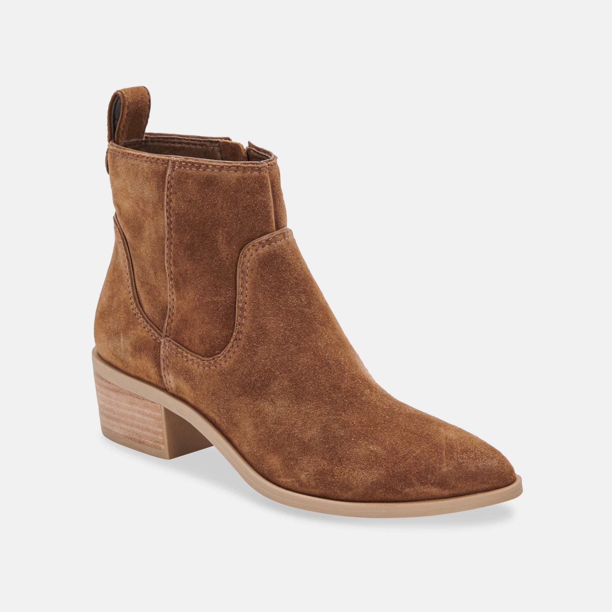 ABLE BOOTIES DK BROWN SUEDE - Women's Comfortable Winter Booties for Casual Wear & Outdoor Activities