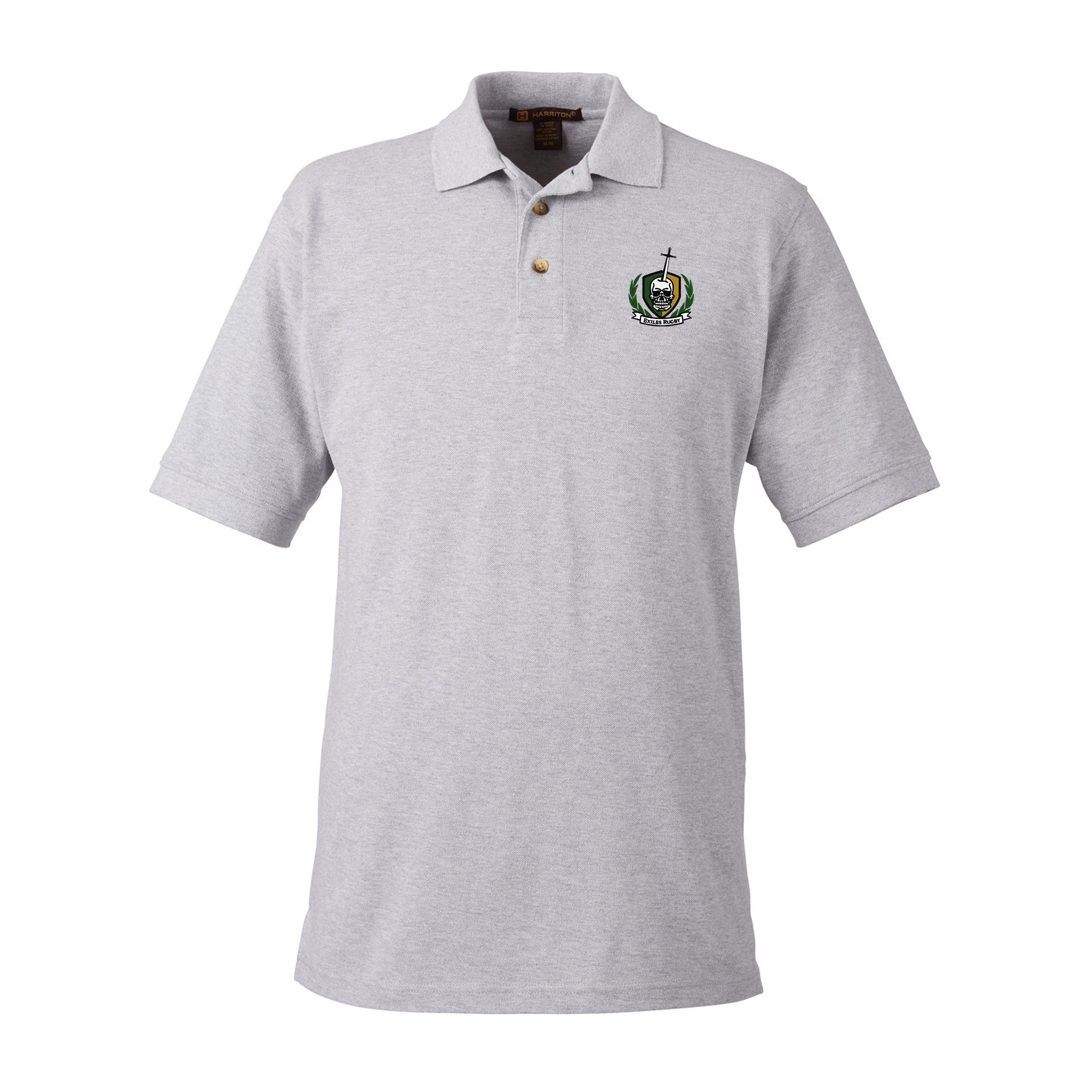 Exiles RFC Cotton Polo Shirt - Men's Breathable Casual Short Sleeve Tee for Golf, Rugby & Everyday Wear
