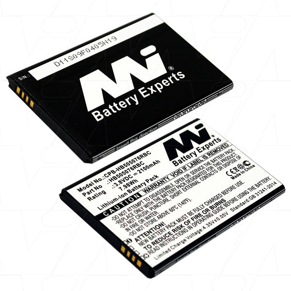 3.8V 2100mAh Li-ion Replacement Battery for Huawei Ascend - Long Lasting Power for Smartphones, Tablets & Portable Devices (Perfect for Travel, Work & Daily Use)