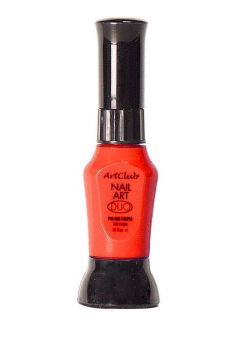Color Club Nail Art Duos - Vibrant Neon Orange Nail Polish Set | Long-Lasting & High Gloss Finish | Perfect for Summer Nails, Pool Parties & Festival Makeup