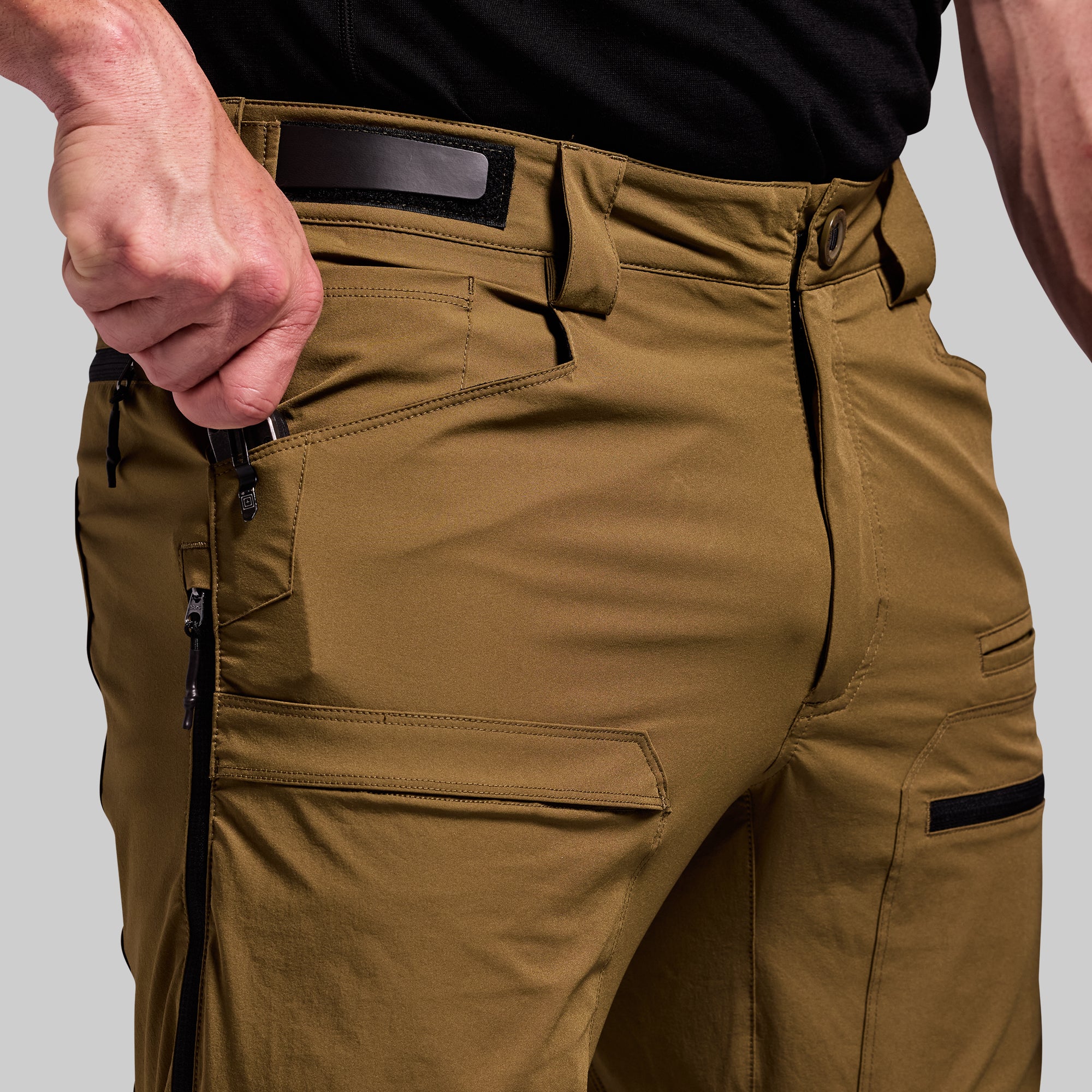Men's Frontier Pant Light 2.0 - Quick-Dry Hiking Pants with UPF Protection & Stretch (Crocodile Color) - Perfect for Outdoor Adventures, Camping & Travel