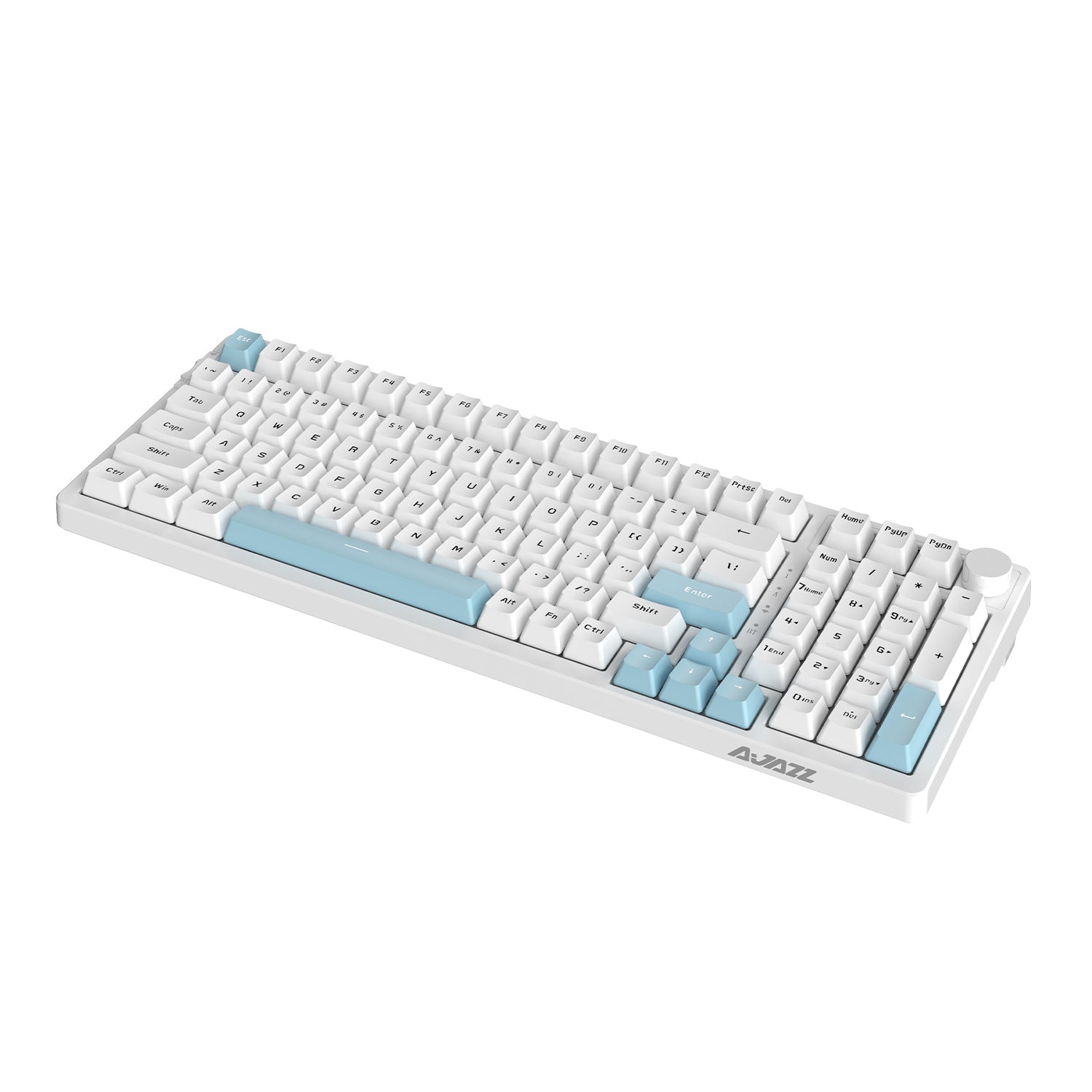 YUNZII Ajazz AK992 Hot Swappable Gasket Mounted Mechanical Keyboard - 87/96 Keys RGB Backlit Wireless Bluetooth 5.1 Wired Gaming Keyboard for PC Mac - Perfect for Office Work, Typing & Gaming