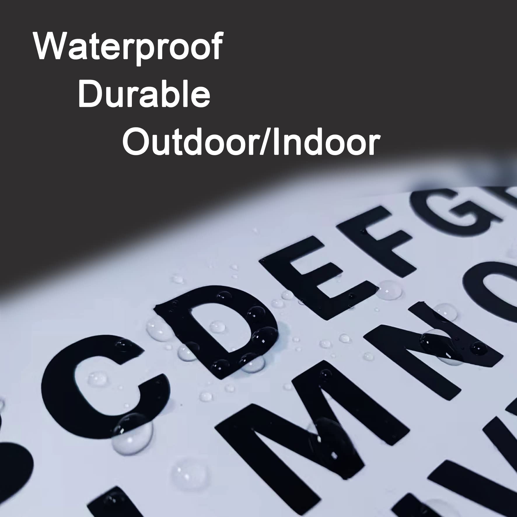 1 Inch Waterproof Vinyl Letter Stickers - Durable Alphabet Decals for DIY Home Decor, Signs, Posters & Patches - Perfect for Crafting, Scrapbooking & Personalizing Gifts