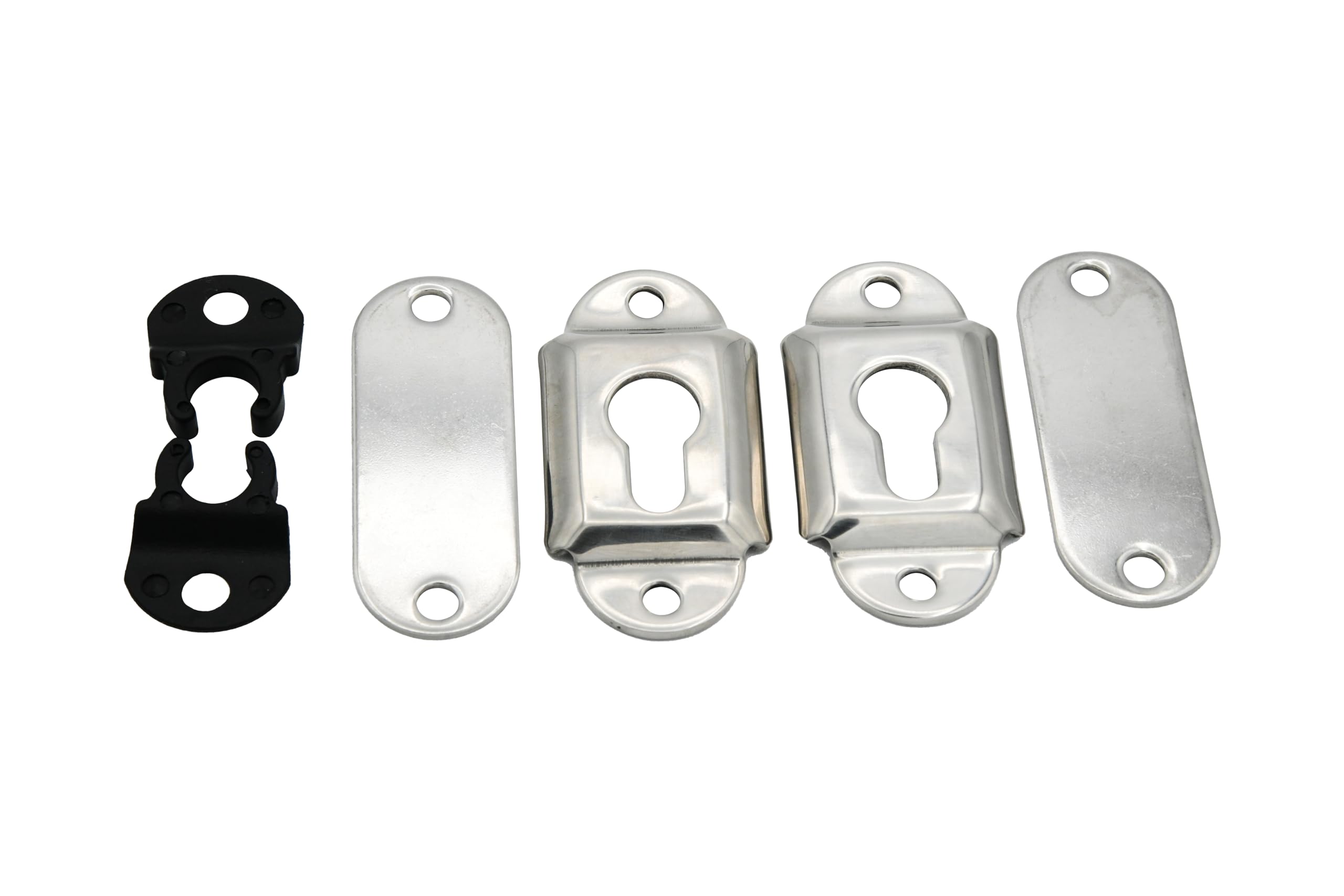 Vinland Marine Flush Mount Boat Ladder Bracket Hardware - Heavy Duty Dock & Pontoon Ladder Mounting Kit - Transom & Gunwale Ladder Replacement Parts for Boats - Perfect for Marine, Fishing & Water Sports Activities