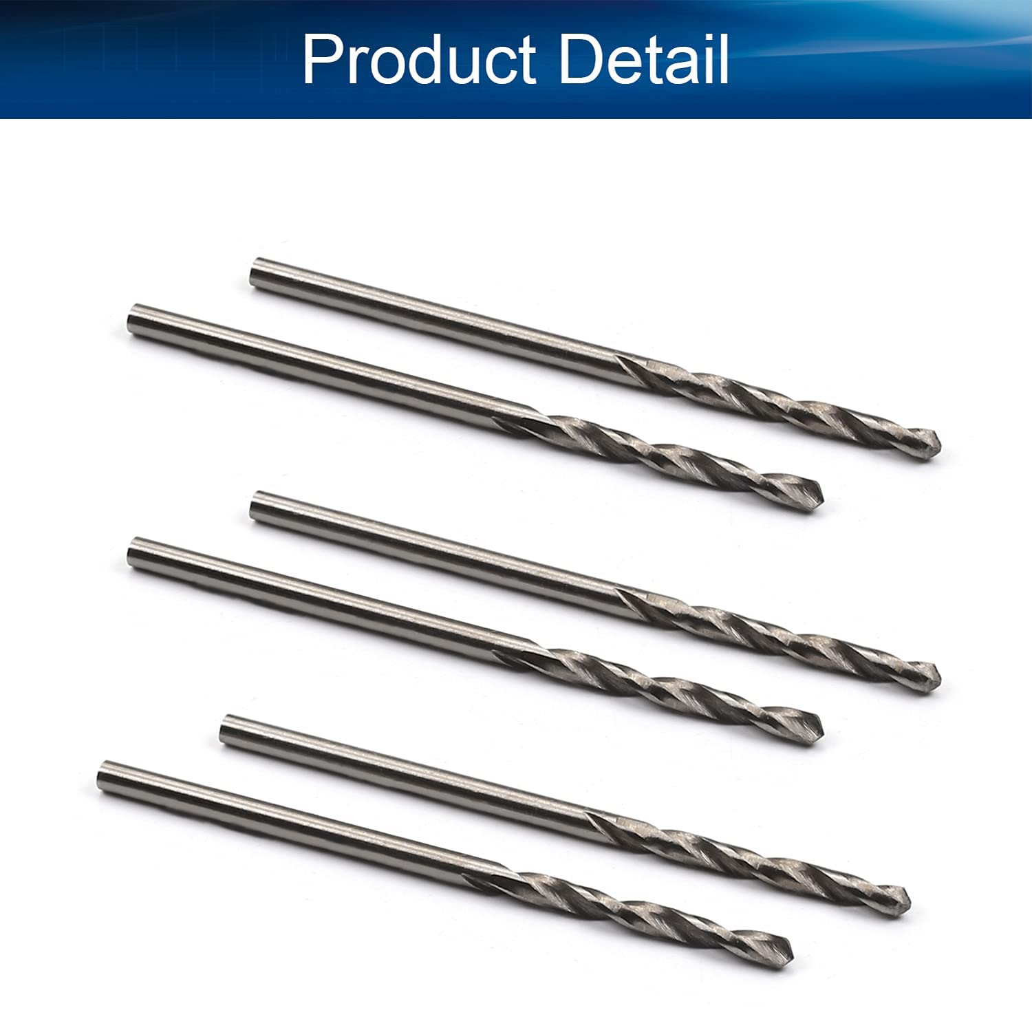 Auniwaig 2.2mm HSS Twist Drill Bit Set - 10pcs High Speed Steel Jobber Drill Bits for Steel & Aluminum Alloy - Perfect for Metalworking, DIY Projects & Home Repairs