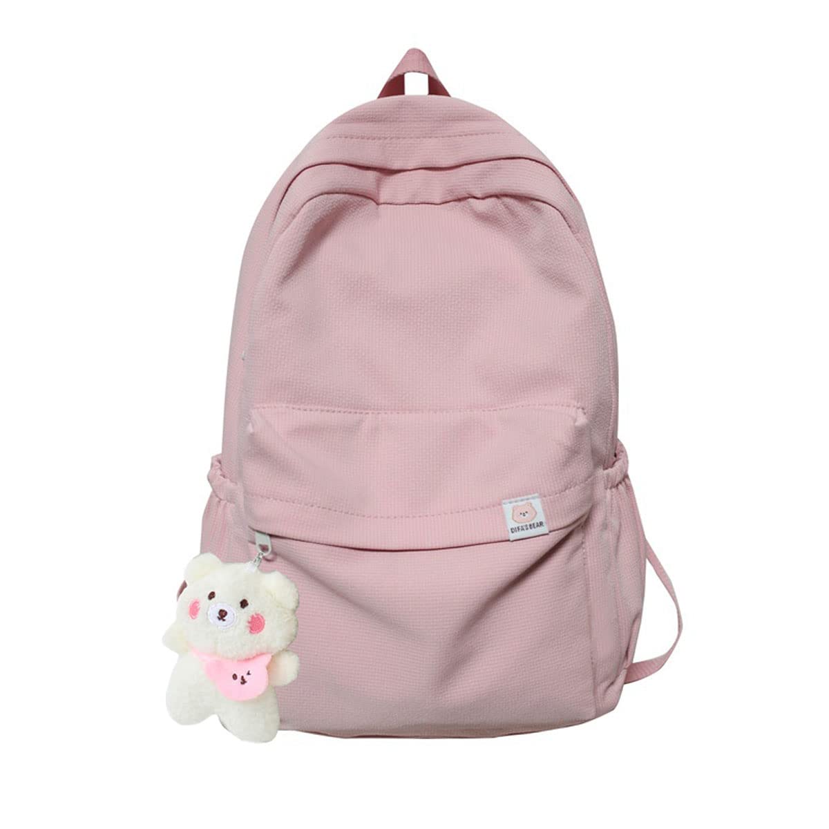 Stylish Aesthetic Backpack for Women & Teens - Cute Solid Color School Backpack with Laptop Compartment | Perfect for School, College, Travel & Daily Use
