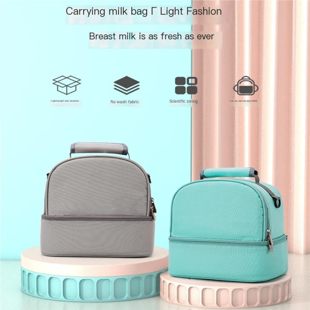 **Waterproof Diaper Backpack for Moms - Large Insulated Breastfeeding Bag with Multiple Pockets, Portable Baby Changing & Nursing Organizer (Gray) - Perfect for Travel, Daycare & On-the-Go Parenting**
