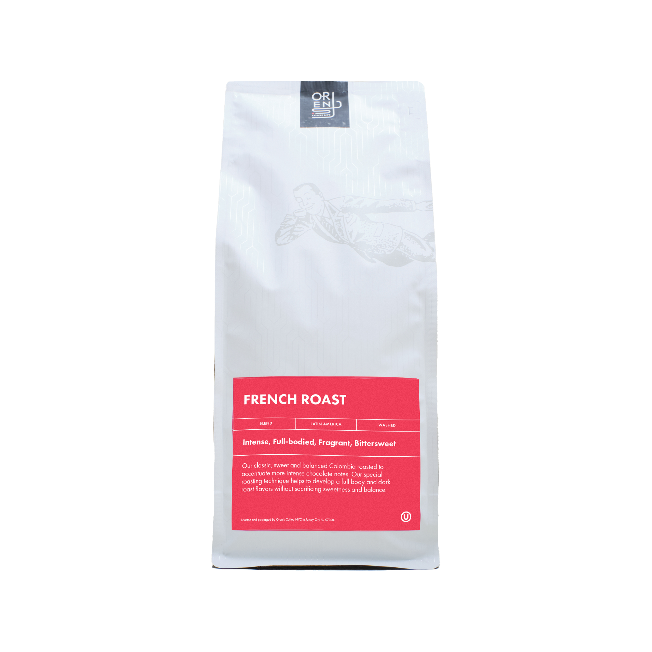 Premium Orens French Roast Coffee Beans - Dark Roast Whole Bean Coffee for Rich Flavor & Aroma - Perfect for Home Brewing, Office Use & Gifts