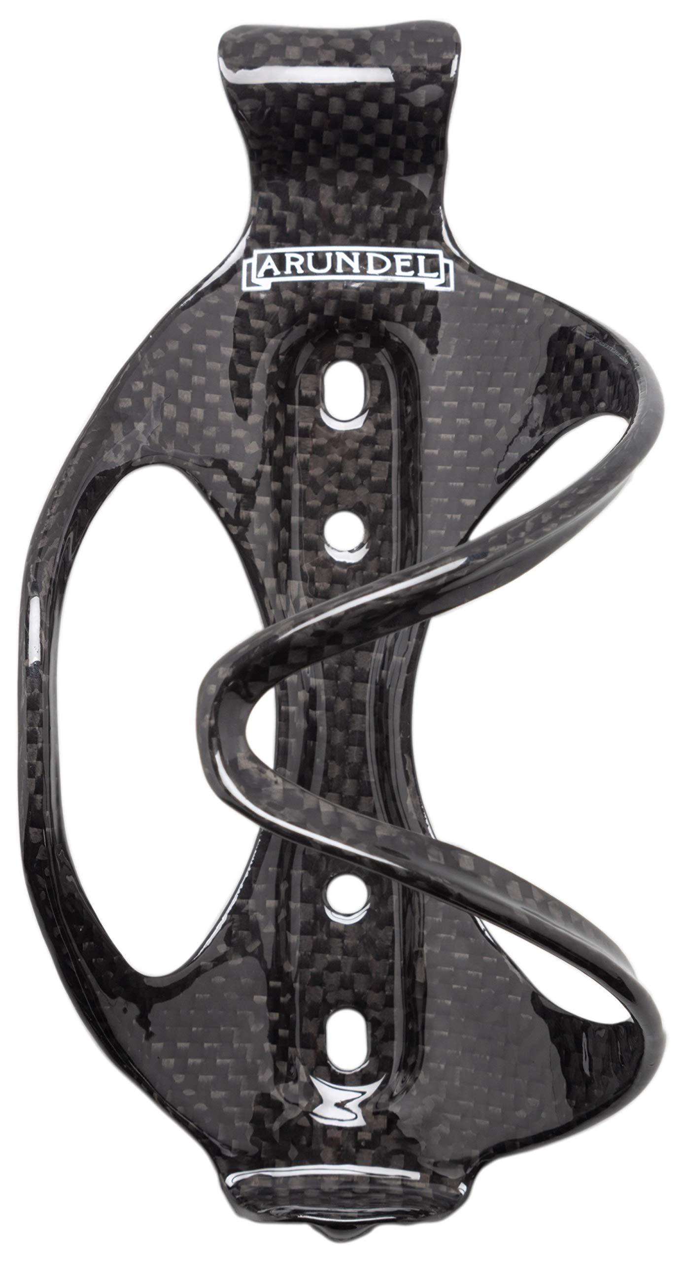 Arundel STR Mandible Carbon Fiber Water Bottle Cage - Right Side Seat Tube Mount for Road Bikes & Mountain Bikes | Lightweight & Durable Cycling Accessory