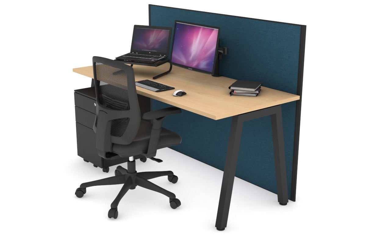 Horizon Quadro A Legs Office Desk - 1600L x 700W Modern Workstation for Home & Office - Perfect for Remote Work, Study & Professional Workspaces