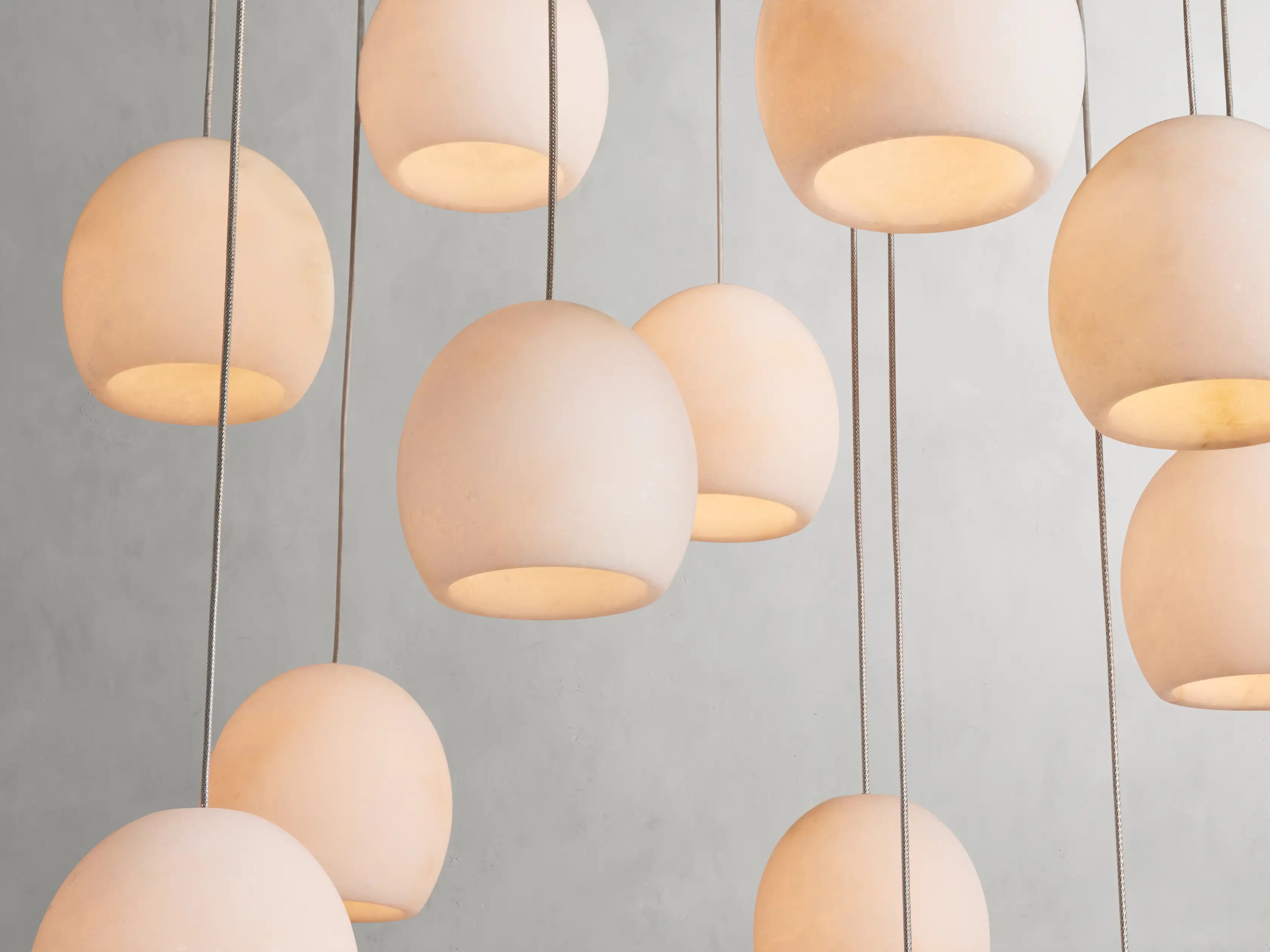Maeva Round Alabaster Chandelier - 13