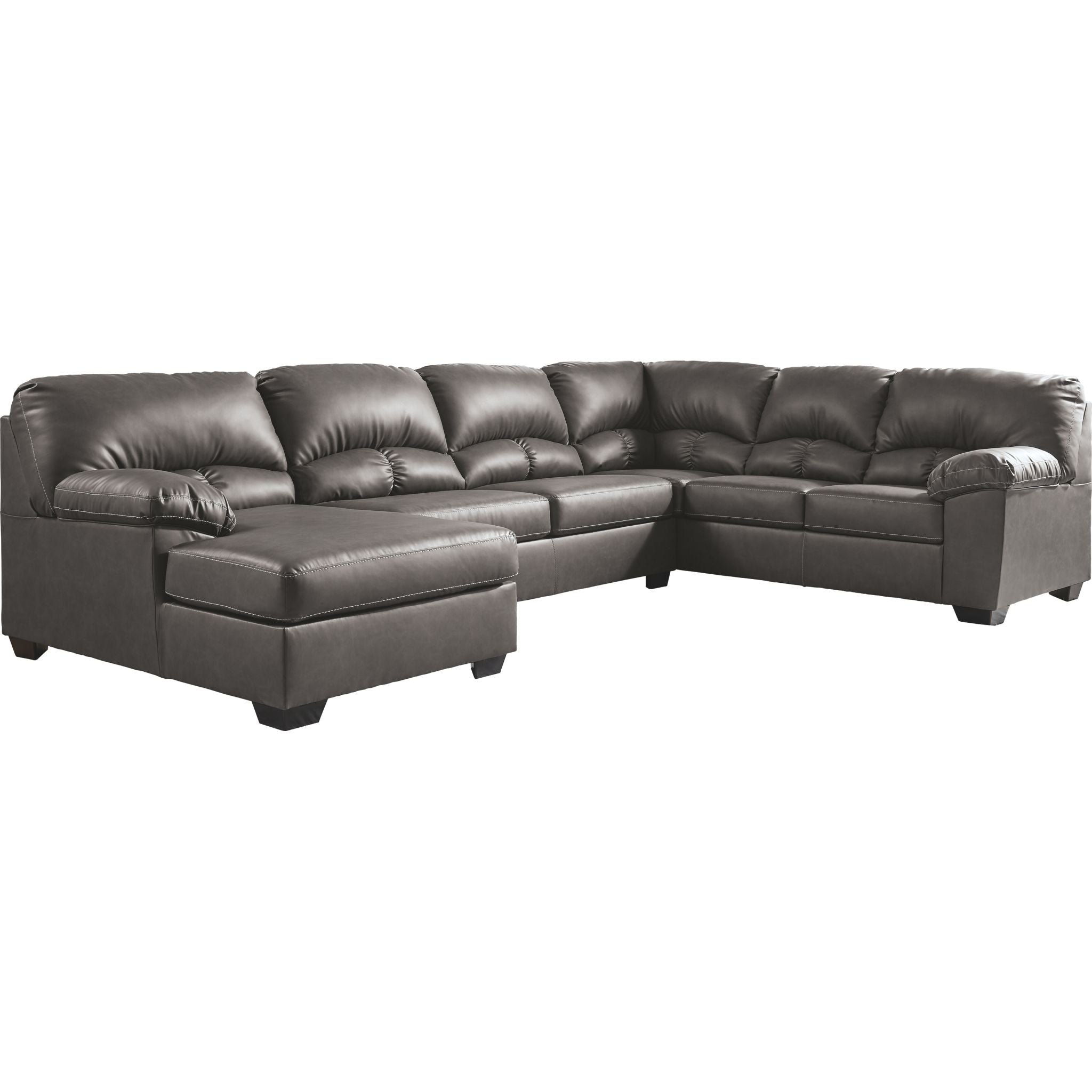 Aberton 3-Piece Modular Sectional Sofa Set - Modern L-Shaped Couch with Chaise for Living Room, Family Room & Apartment