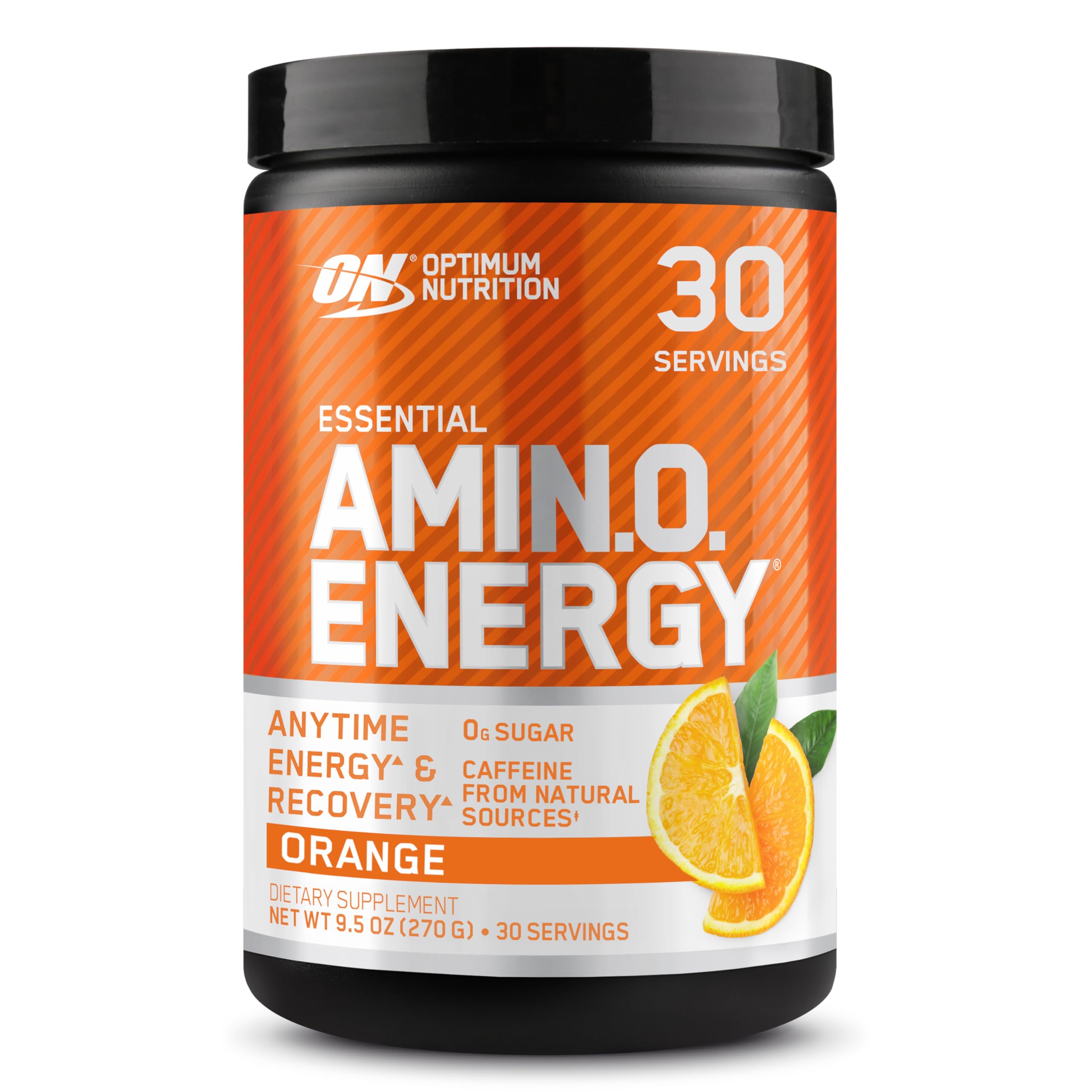 Optimum Nutrition Amino Energy Pre Workout Powder - Green Tea & BCAA Amino Acids, Keto Friendly with Green Coffee Extract - Orange Cooler Flavor, 30 Servings (Packaging May Vary) | Boost Energy & Endurance for Gym, Running & Fitness Training