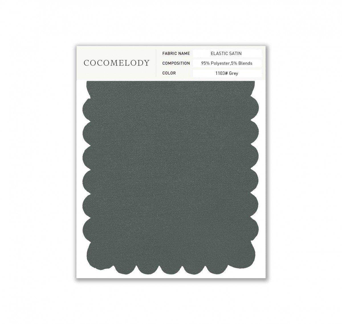 Premium Elastic Satin Fabric Swatch - Single Color SWES16004 | Stretchy Satin Material for DIY Sewing, Upholstery & Fashion Design Projects
