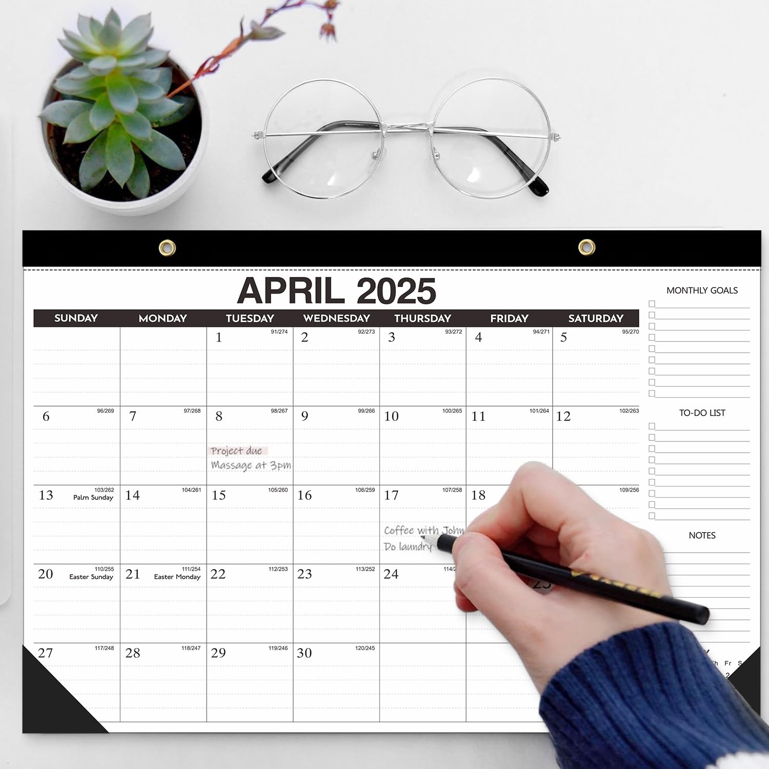 Kyweel 2025-2026 18-Month Desk & Wall Calendar Combo (17