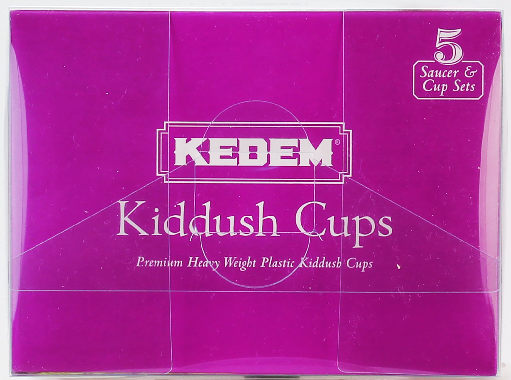Elegant Diamond Kiddush Cups with Tray - 5.5oz Disposable Communion Cups (5 Pack) | Passover Seder Wine Goblets | Perfect for Travel, Kids & Jewish Holidays | Great for Weddings, Bar Mitzvahs & Religious Ceremonies