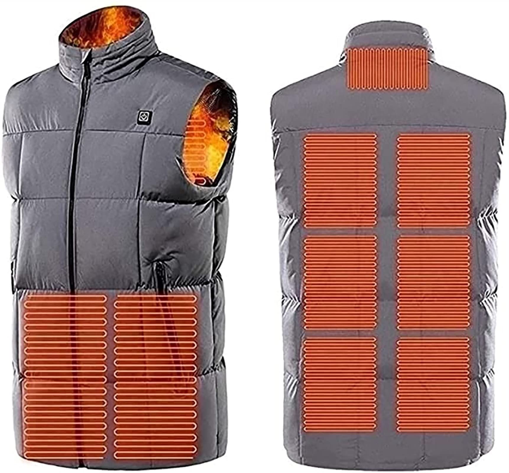 USB Heated Vest for Men & Women - Adjustable Electric Heating Jacket with Washable Design | Winter Body Warmer for Outdoor Activities, Hiking & Camping